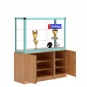 Vitrine, mit Unterschrank, 180 cm hoch, 150x50 cm (B/T), 